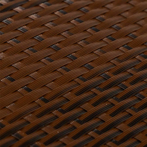 vidaXL Balcony Screen Brown and Black 400x80 cm Poly Rattan