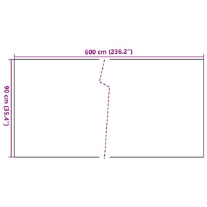 vidaXL Balcony Screen Brown and Black 600x90 cm Poly Rattan