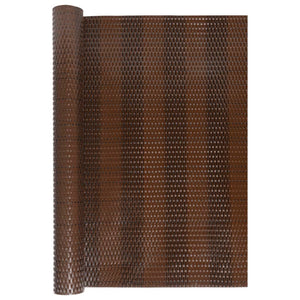 vidaXL Balcony Screen Brown and Black 1000x80 cm Poly Rattan