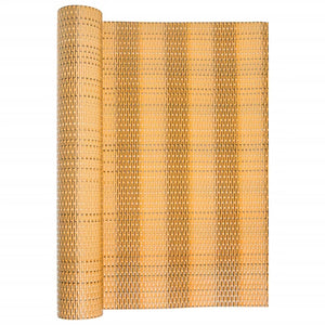 vidaXL Balcony Screen Light Brown 300x90 cm Poly Rattan