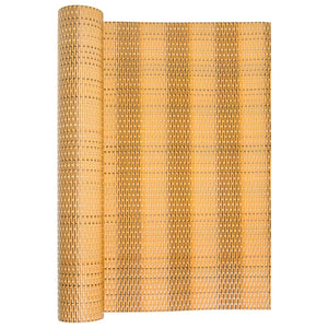 vidaXL Balcony Screen Light Brown 300x100 cm Poly Rattan