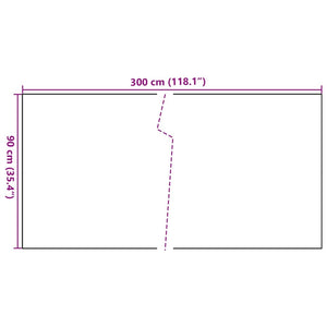 vidaXL Balcony Screen White 300x90 cm Poly Rattan