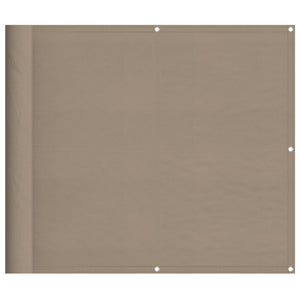 vidaXL Balcony Screen Taupe 90x1000 cm 100% Polyester Oxford