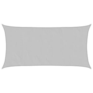 vidaXL Sun Shade Sail Light Grey 4x2 m 100% Polyester Oxford