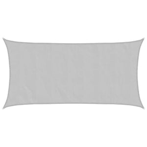 vidaXL Sun Shade Sail Light Grey 7x4 m 100% Polyester Oxford