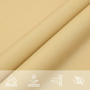 vidaXL Sun Shade Sail Sand 3.6x3.6x3.6 m 100% Polyester Oxford