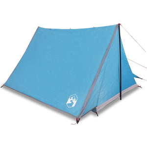 vidaXL Camping Tent 2-Person Blue Waterproof