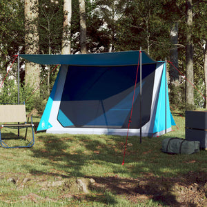 vidaXL Camping Tent 2-Person Blue Waterproof