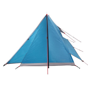 vidaXL Camping Tent 2-Person Blue Waterproof