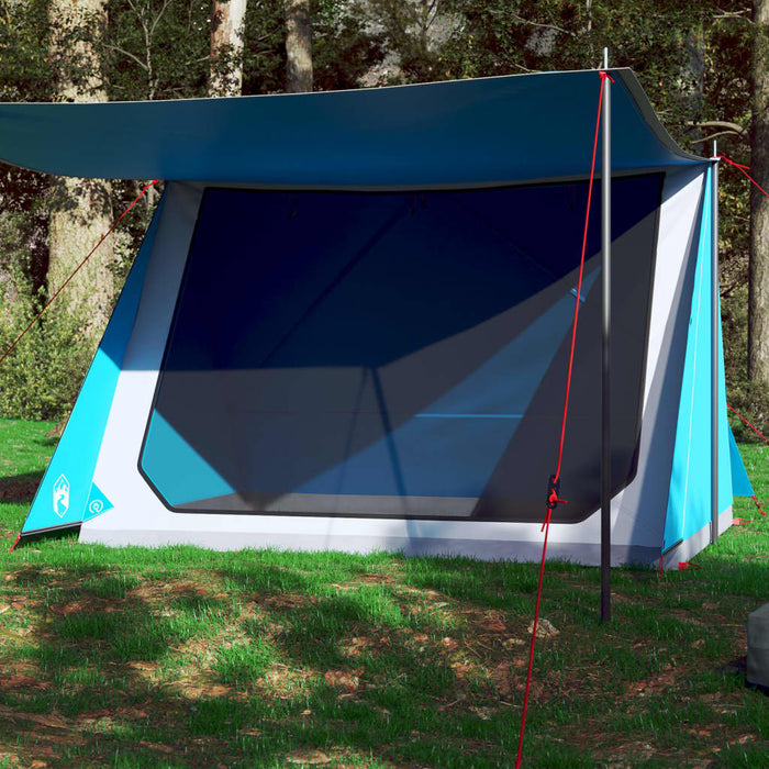 vidaXL Camping Tent 2-Person Blue Waterproof