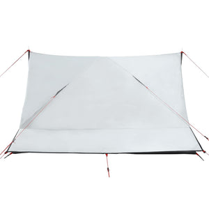 vidaXL Camping Tent 2-Person White Blackout Fabric Waterproof