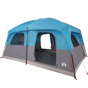 vidaXL Family Tent Cabin 10-Person Blue Waterproof