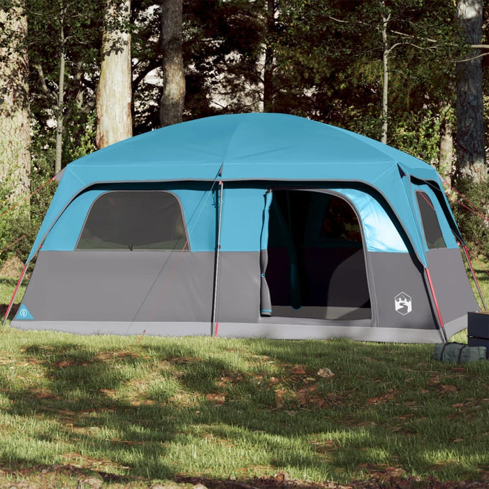 vidaXL Family Tent Cabin 10-Person Blue Waterproof