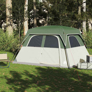 vidaXL Family Tent Cabin 6-Person Green Waterproof