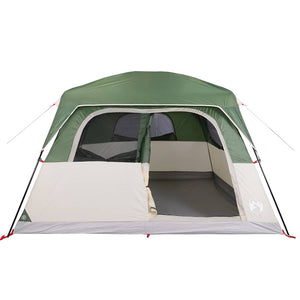 vidaXL Family Tent Cabin 6-Person Green Waterproof