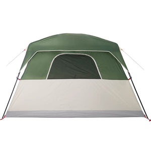 vidaXL Family Tent Cabin 6-Person Green Waterproof