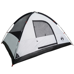 vidaXL Family Tent Dome 6-Person White Blackout Fabric Waterproof