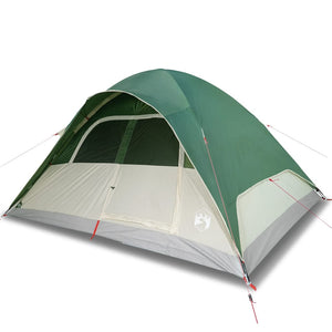 vidaXL Family Tent Dome 6-Person Green Waterproof