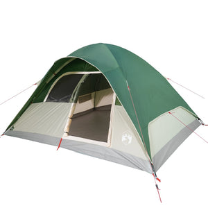 vidaXL Family Tent Dome 6-Person Green Waterproof