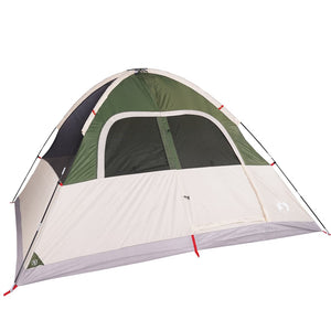 vidaXL Family Tent Dome 6-Person Green Waterproof