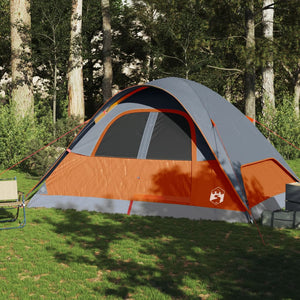 vidaXL Family Tent Dome 6-Person Orange Waterproof