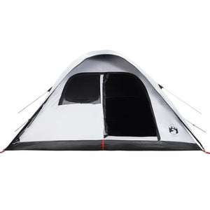 vidaXL Family Tent Dome 6-Person White Blackout Fabric Waterproof