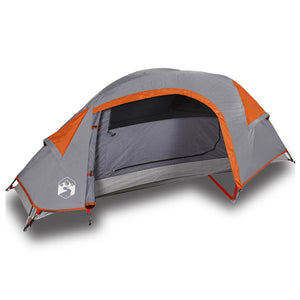 vidaXL Camping Tent Dome 1-Person Orange Waterproof