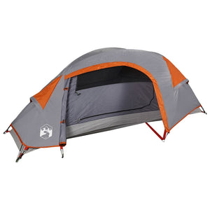 vidaXL Camping Tent Dome 1-Person Orange Waterproof