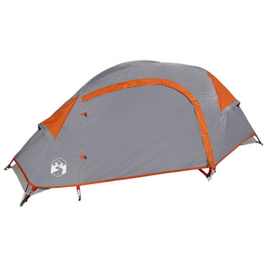 vidaXL Camping Tent Dome 1-Person Orange Waterproof