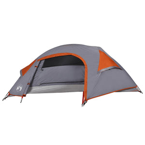 vidaXL Camping Tent Dome 1-Person Orange Waterproof