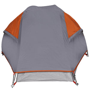 vidaXL Camping Tent Dome 1-Person Orange Waterproof