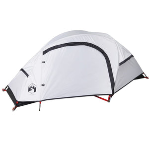 vidaXL Camping Tent Dome 1-Person White Blackout Fabric Waterproof