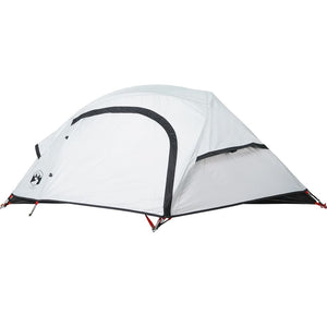 vidaXL Camping Tent Dome 1-Person White Blackout Fabric Waterproof