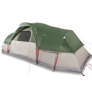 vidaXL Family Tent Dome 11-Person Green Waterproof