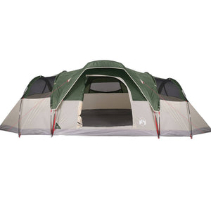 vidaXL Family Tent Dome 11-Person Green Waterproof