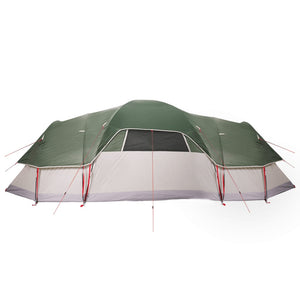 vidaXL Family Tent Dome 11-Person Green Waterproof