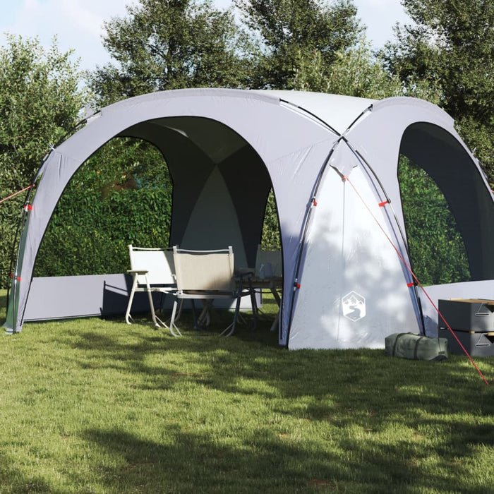 vidaXL Party Tent White and Grey Waterproof