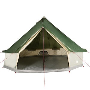 vidaXL Family Tent Tipi 10-Person Green Waterproof