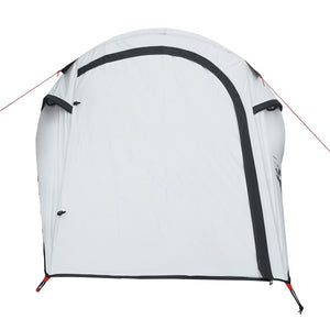 vidaXL Camping Tent Tunnel 2-Person White Blackout Fabric Waterproof