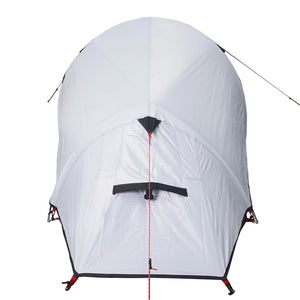 vidaXL Camping Tent Tunnel 2-Person White Blackout Fabric Waterproof