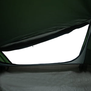 vidaXL Camping Tent Tunnel 1-Person Green Waterproof