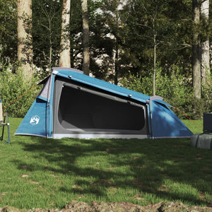vidaXL Camping Tent Tunnel 2-Person Blue Waterproof