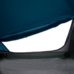 vidaXL Camping Tent Tunnel 2-Person Blue Waterproof