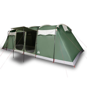 vidaXL Family Tent Tunnel 8-Person Green Waterproof