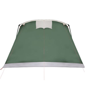 vidaXL Family Tent Tunnel 8-Person Green Waterproof