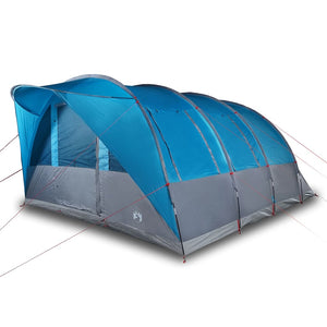 vidaXL Family Tent Tunnel 7-Person Blue Waterproof