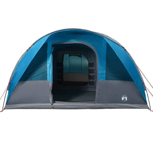 vidaXL Family Tent Tunnel 7-Person Blue Waterproof