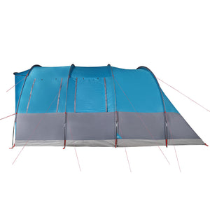 vidaXL Family Tent Tunnel 7-Person Blue Waterproof