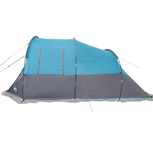 vidaXL Camping Tent Tunnel 4-Person Blue Waterproof