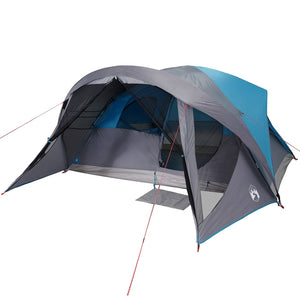 vidaXL Family Tent Cabin 6-Person Blue Waterproof